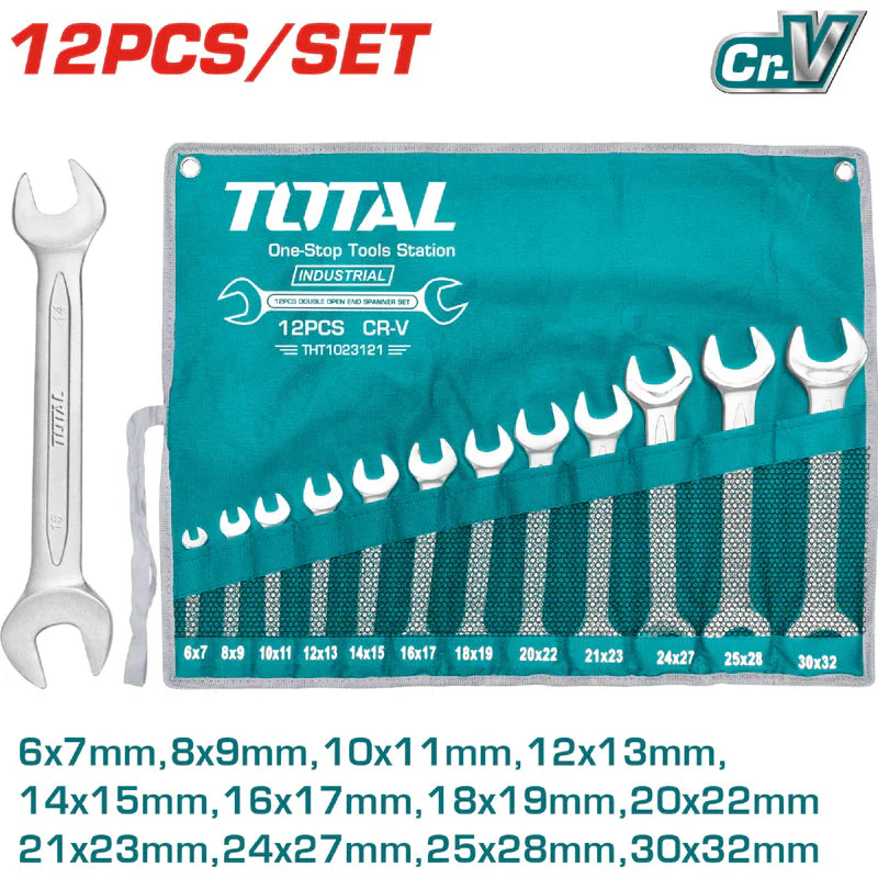 12 Pza Juego De Llaves De Combinación Total THT1023121