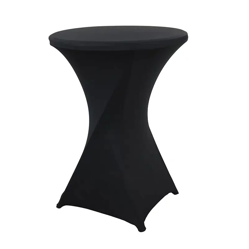 Mantel Elástico para Mesa Alta Coctelera 110x80cm | Forro Ajustable Negro para Eventos, Bodas y Fiestas AJ-17728 - Image 2