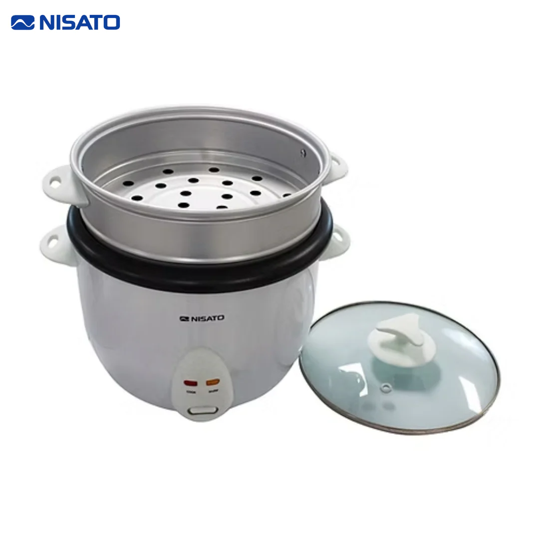 Arrocera Eléctrica de 10 Tazas Blanco Nisato NRC-10TZSNG - Image 3