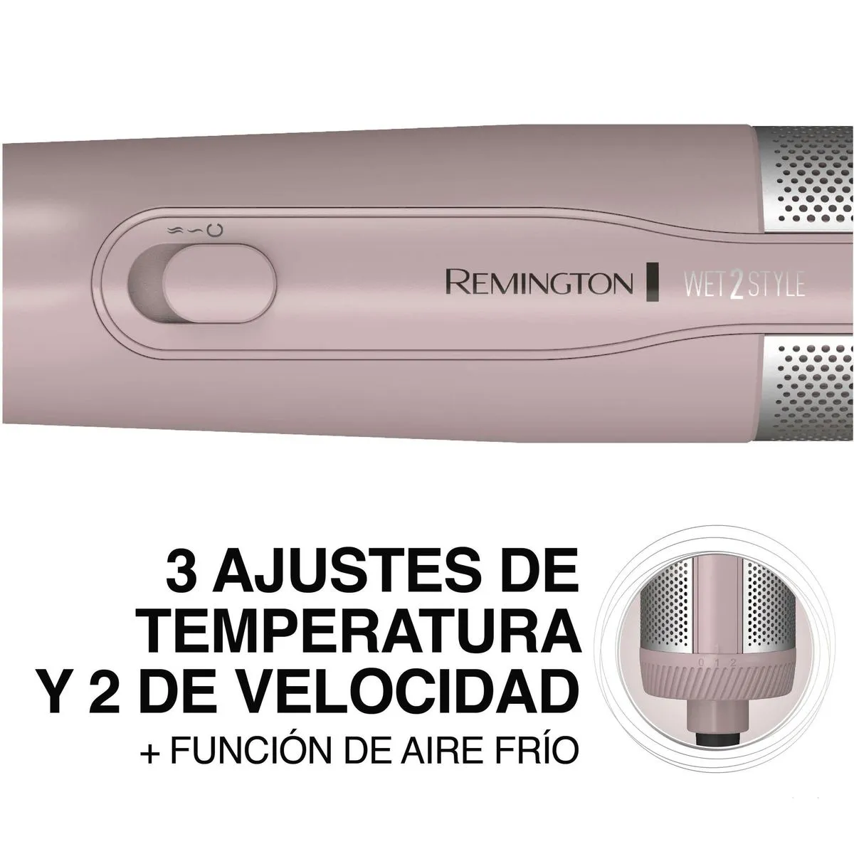 Cepillo Secador de Aire Ovalado con Barril de Cerámica y Titanio | Seca, Alisa y Da Volumen al Cabello Remington AS15A - Image 5