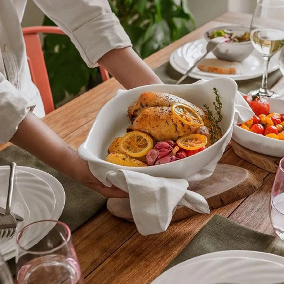 Bandeja Asador de Vidrio Blanco Marinex 65591701426732 - Image 2