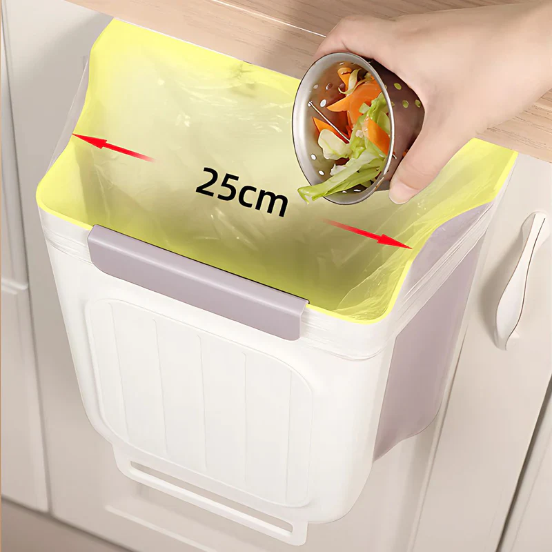 Basurero Plegable Para Colgar En Puerta Gabinete De Cocina. Contenedor De Basura De 11L. Tinaco. Cesto De Residuos. AB426 - Image 3