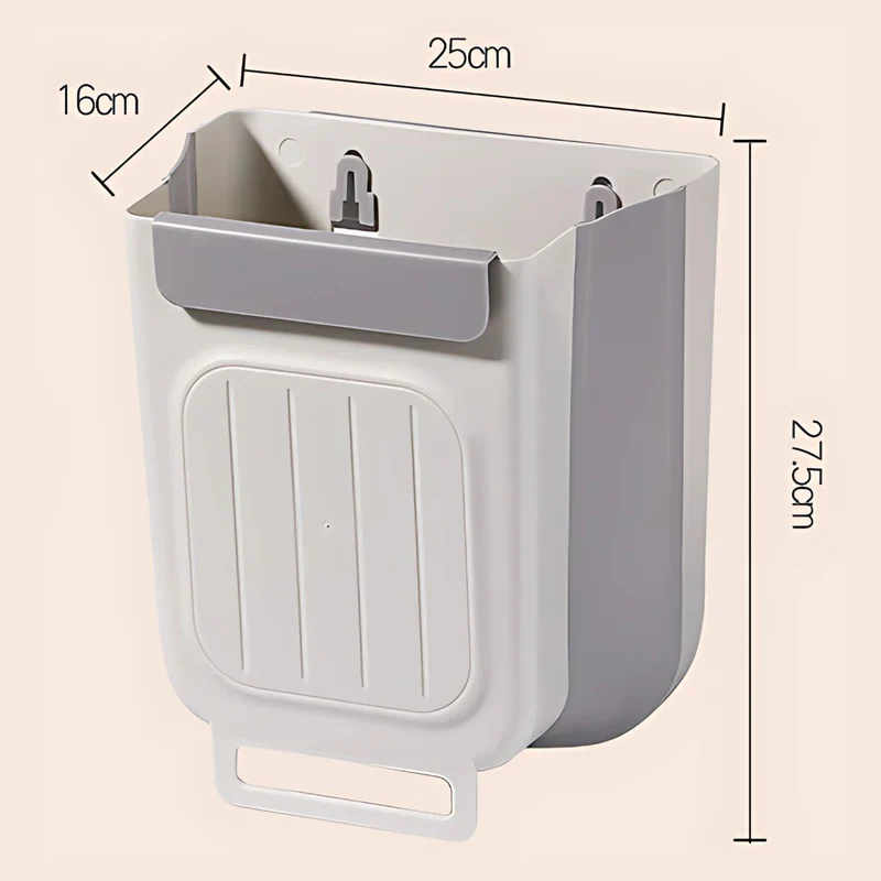 Basurero Plegable Para Colgar En Puerta Gabinete De Cocina. Contenedor De Basura De 11L. Tinaco. Cesto De Residuos. AB426 - Image 4