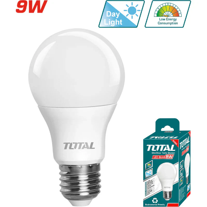 Bombillo Led E27 9W Luz Blanca 6500K 15000 Horas Vida. Voltaje:110-120V~60Hz Chip Led De Alta Calidad Total UTLPAC091