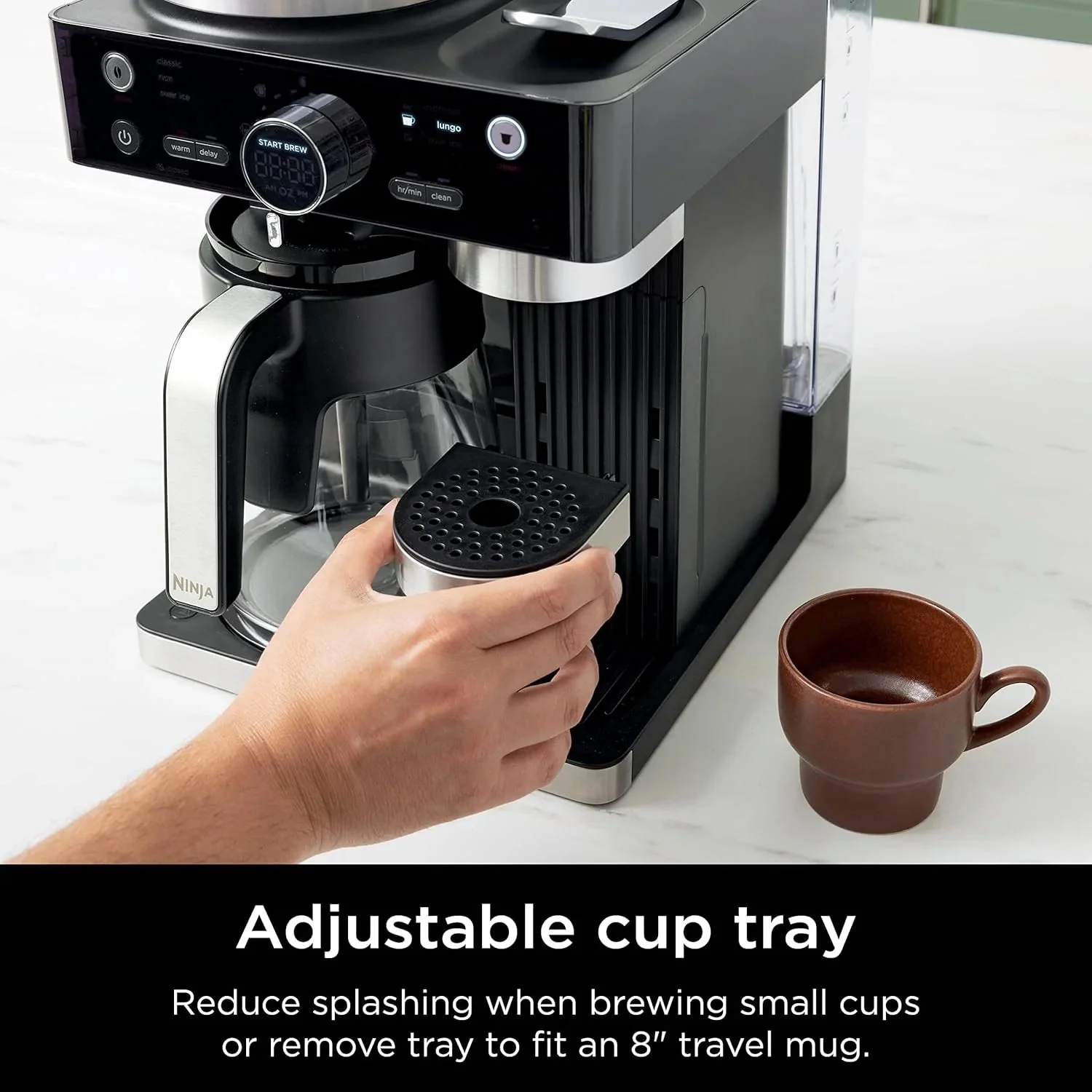 Cafetera Ninja Espresso & Coffee Barista System. Máquina De Café De Capacidad Hasta 12 Tazas, Función Para Cápsulas De Nespresso, Espumador Plegable NJS-38-CFN601 - Image 3