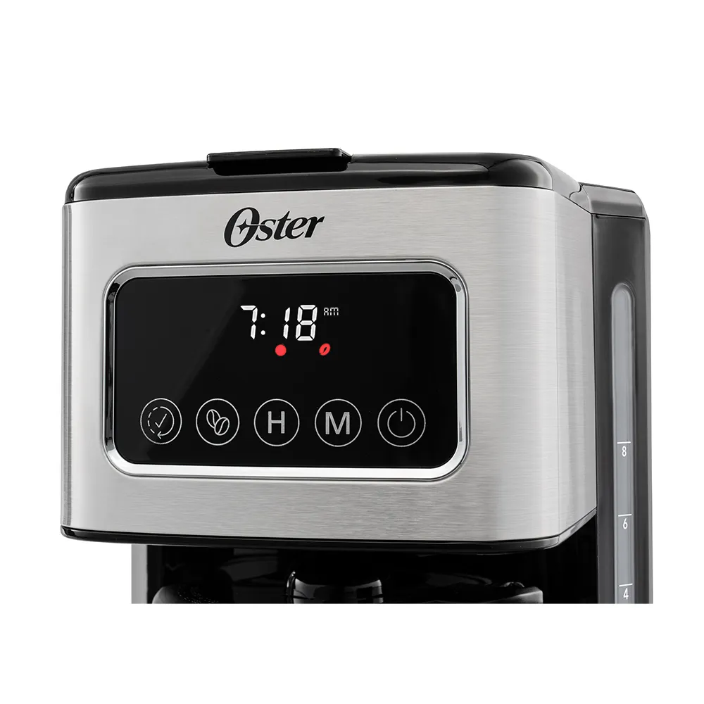 Cafetera Programable de 8 Tazas Pantalla Táctil Negro Acero Inoxidable Oster BVSTDC4404 - Image 4