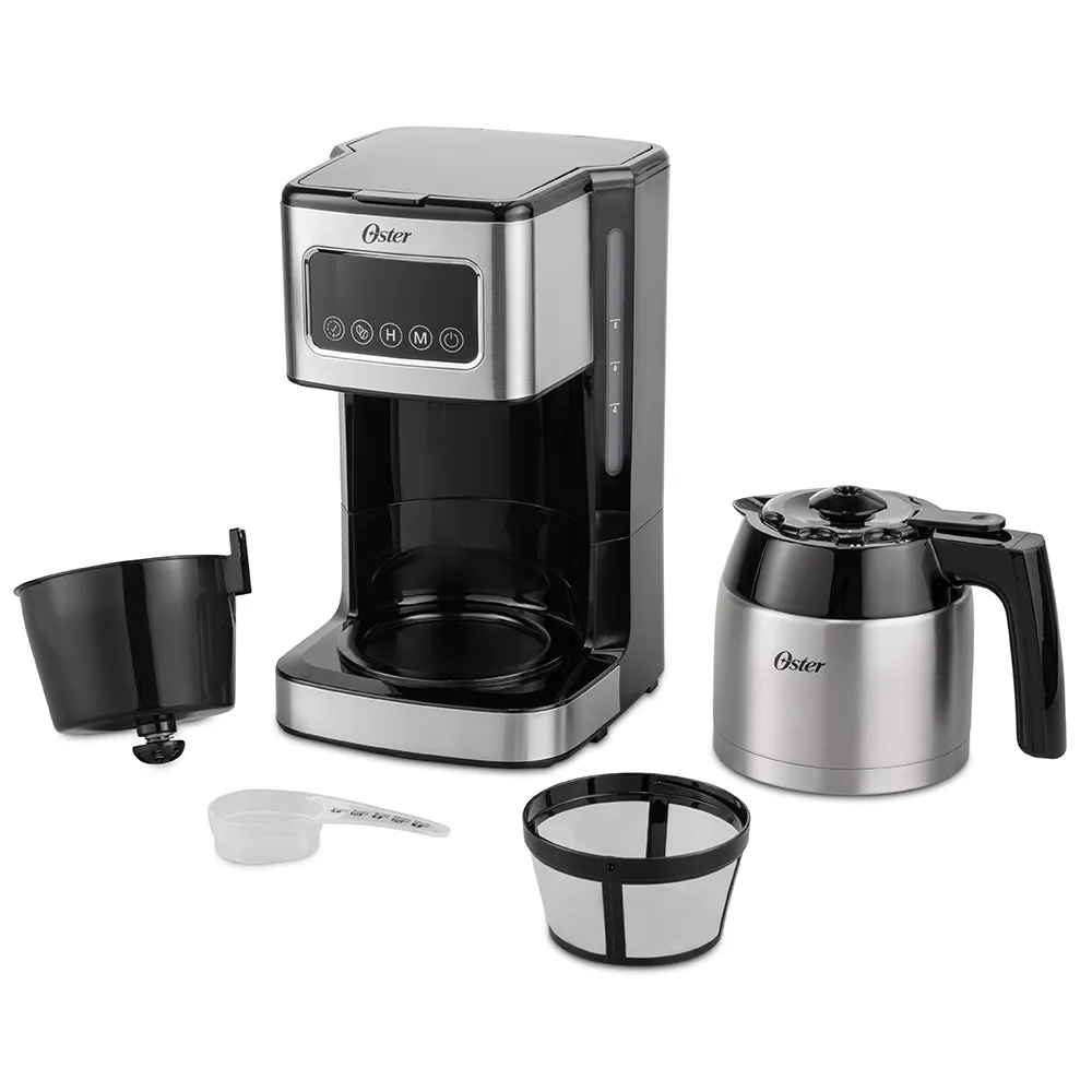 Cafetera Programable de 8 Tazas Pantalla Táctil Negro Acero Inoxidable Oster BVSTDC4404 - Image 6