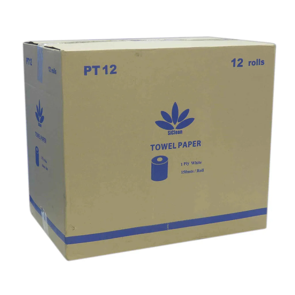 Caja de 12 Rollos de Papel Toalla 150mt 36gsm PT12 SiClean
