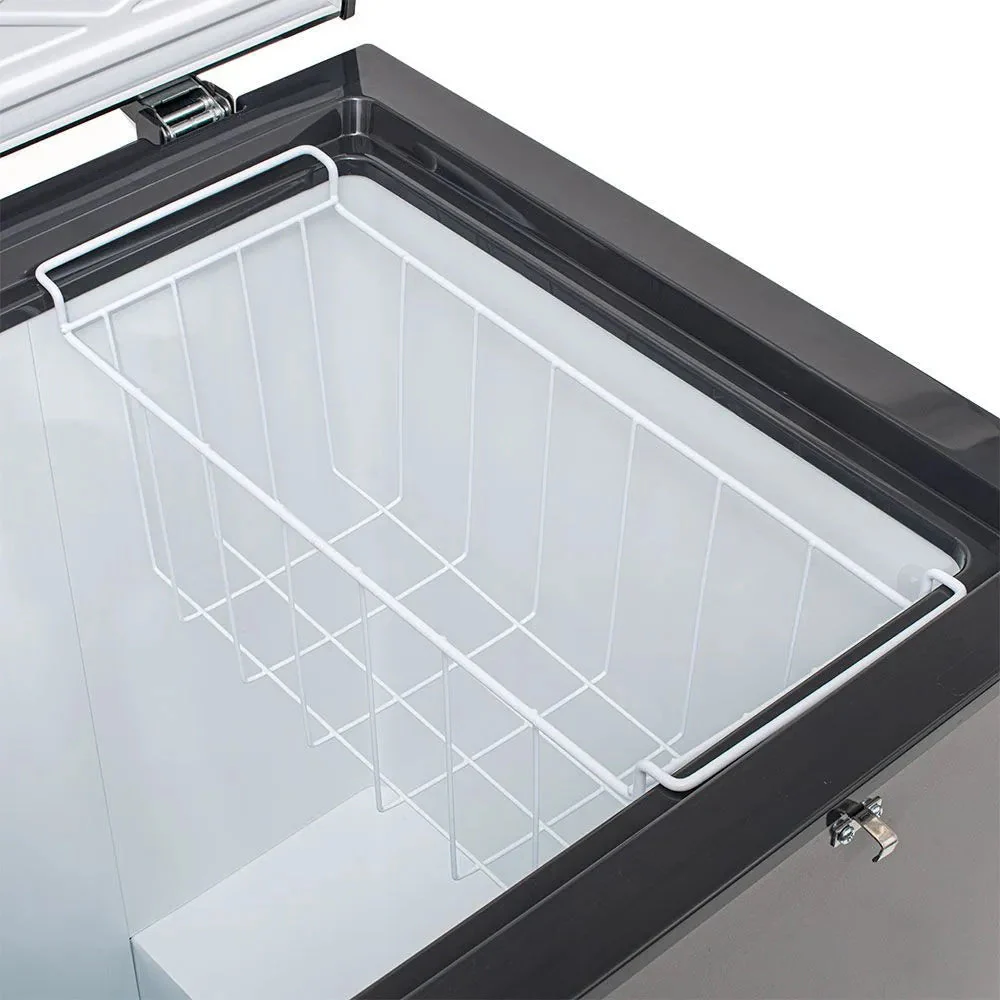 Congelador Eléctrico 3.5P3 Gris con Llave Nisato NCH-35DASBW Freezer. - Image 5