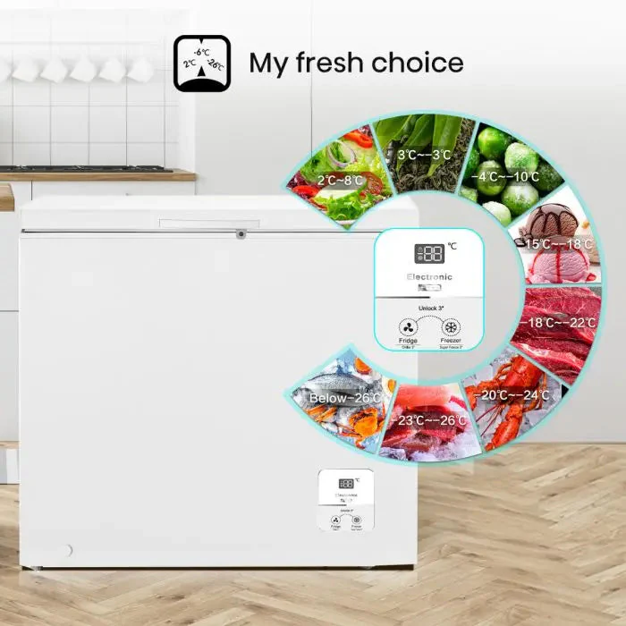 Congelador Horizontal 7.0p3 My Fresh Choice Blanco Hisense FC70D6BWXE Freezer. - Image 4
