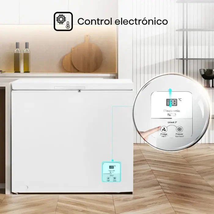 Congelador Horizontal 7.0p3 My Fresh Choice Blanco Hisense FC70D6BWXE Freezer. - Image 5
