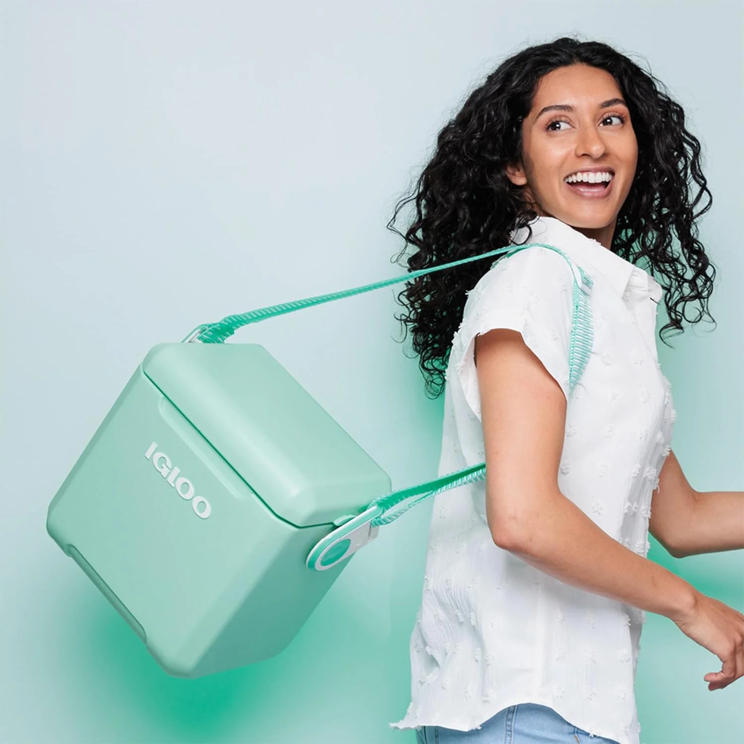 Cooler Hielera Seafoam Tag-a-long 11QT Verde Menta Igloo 133085 - Image 8