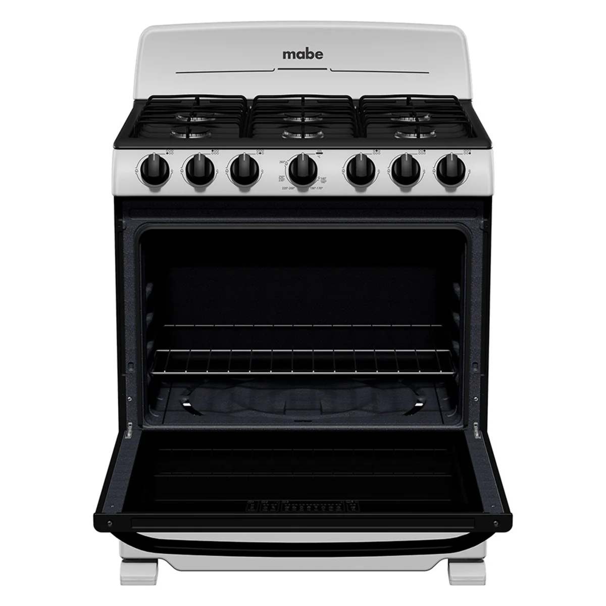 Estufa con Horno 30" 6 Quemadores a Gas en Acero Inoxidable Mabe EM7622BAPS2 - Image 5