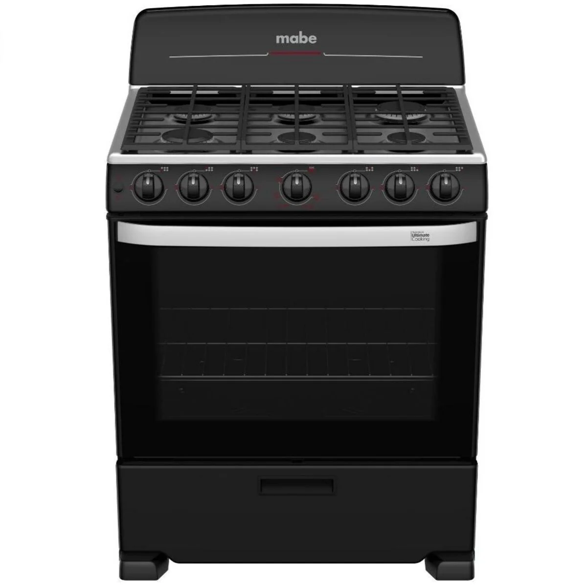 Estufa con Horno 30" 6 Quemadores a Gas en Negro Mabe EM7651BFIN0 - Image 4