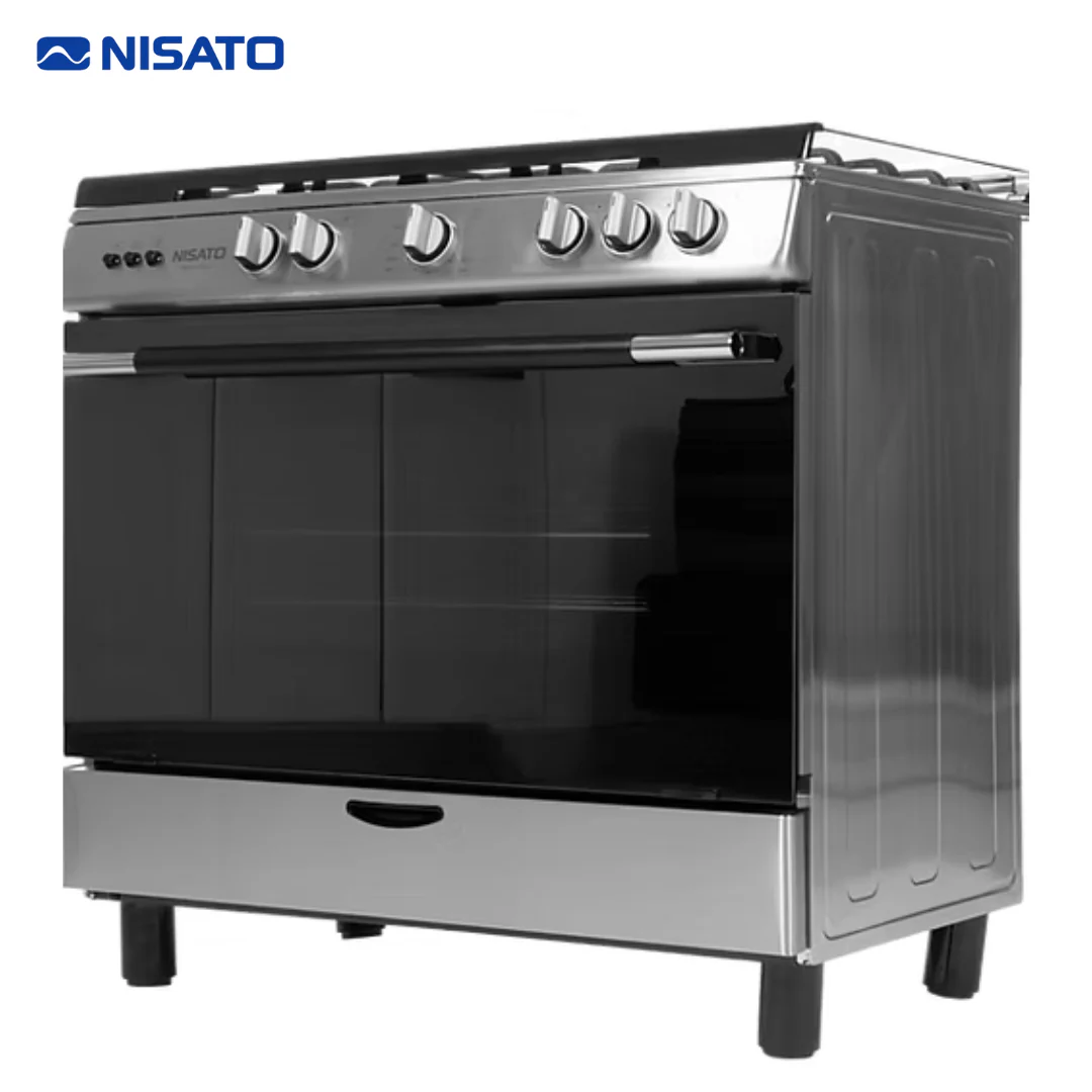Estufa con Horno de 36" 5 Quemadores en Acero Inoxidable Nisato NPX-9061TV (A)