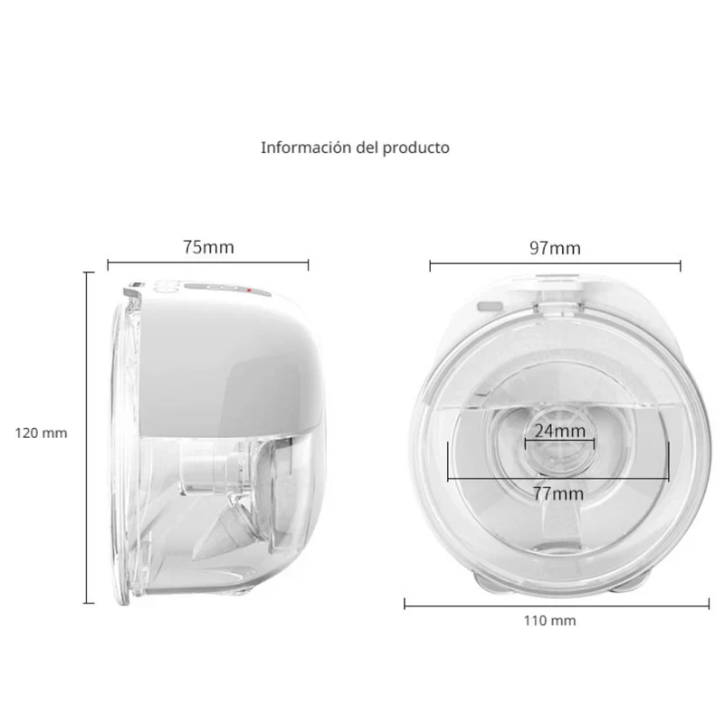 Extractor De Leche Eléctrico. Sacaleche Portátil 3 Modos. Bomba De Leche Manos Libres 40–300 Mmhg, Batería 1200 Mah USB Tipo C. LT573 - Image 3
