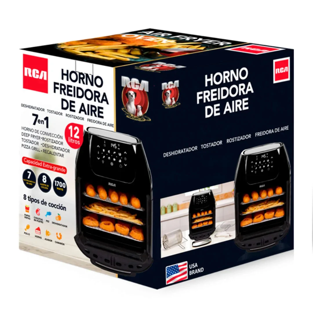 Freidora de Aire 12 Litros 7 en 1 RCA RCAO125BX - Image 3