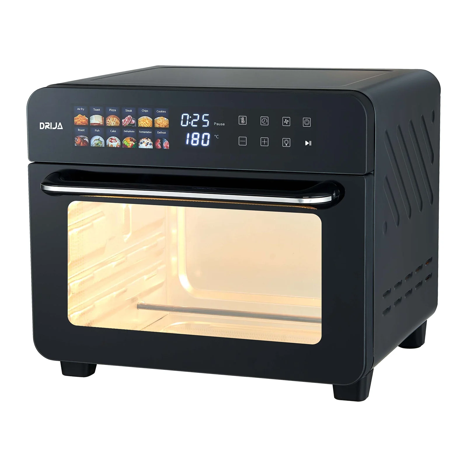 Horno Eléctrico con Freidora de Aire 12 en 1 25L 1440W Bruschetta 25L-B Drija - Image 2