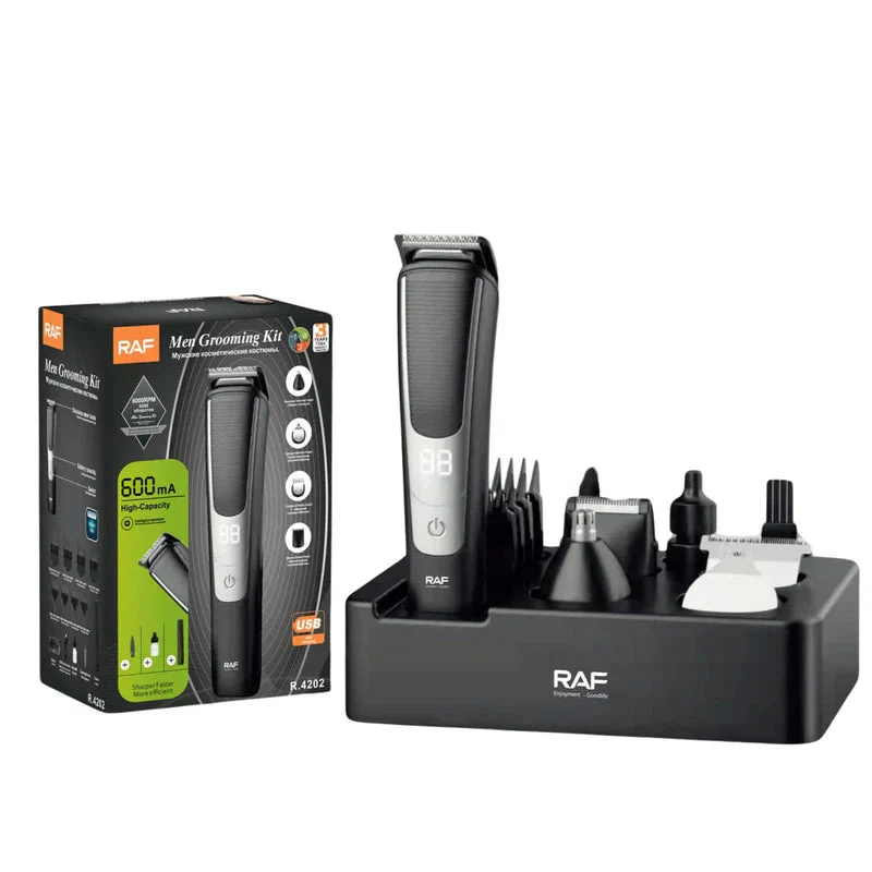 Kit De Cuidado Masculino 7W 13 En 1, 600Mah, USB,Pantalla Digital, Base Organizadora 110V/60Hz Kit De Aseo R.4202 - Image 2