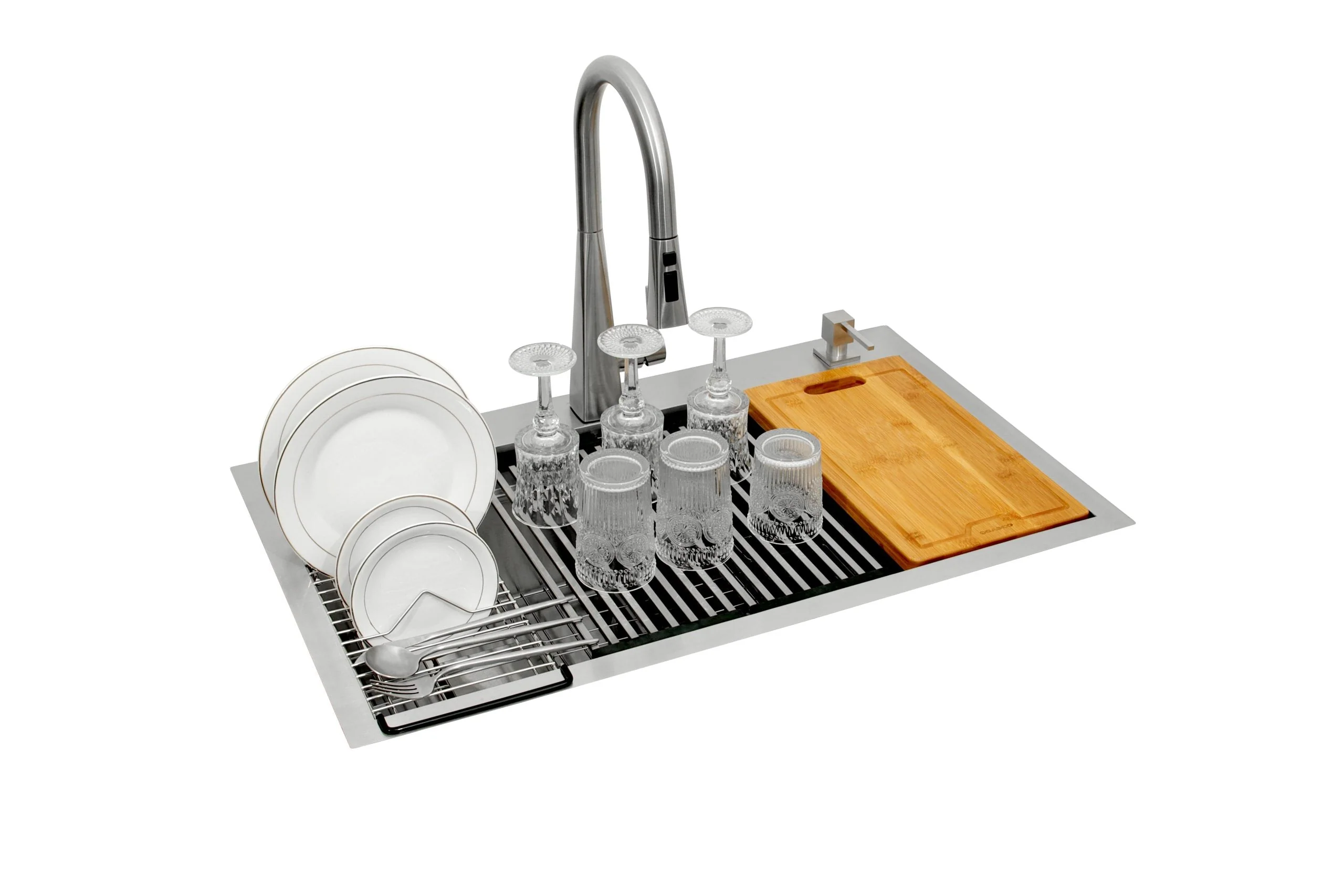 Kit Grifo + Fregador de Acero Inoxidable 2 Tinas Pescara Gasco - Image 6