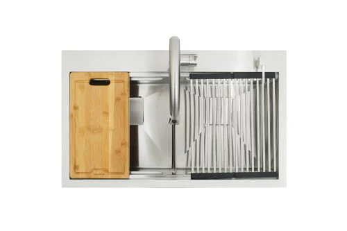 Kit Grifo + Fregador de Acero Inoxidable 2 Tinas Pescara Gasco - Image 9