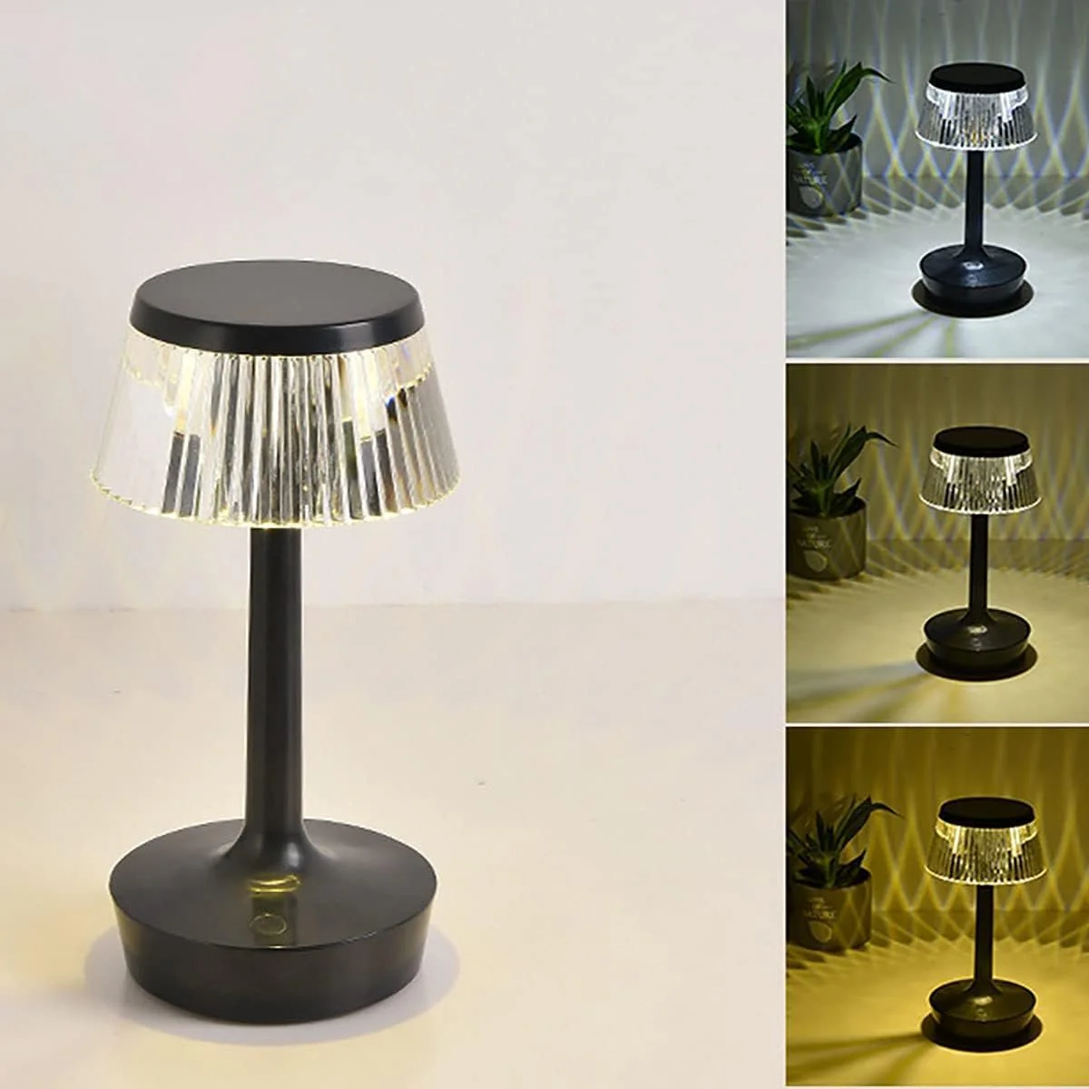 Lámpara de Mesa para Restaurantes Recargable 3 Tonos MRK-TL1008 - Image 3