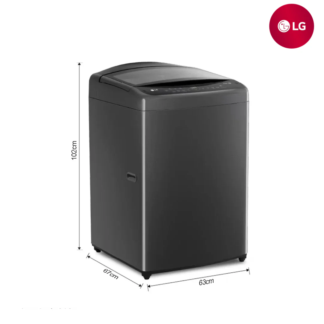 Lavadora Automática Carga Superior 19kg TurboDrum Smart Diagnosis Negro LG WT19MV6T - Image 5