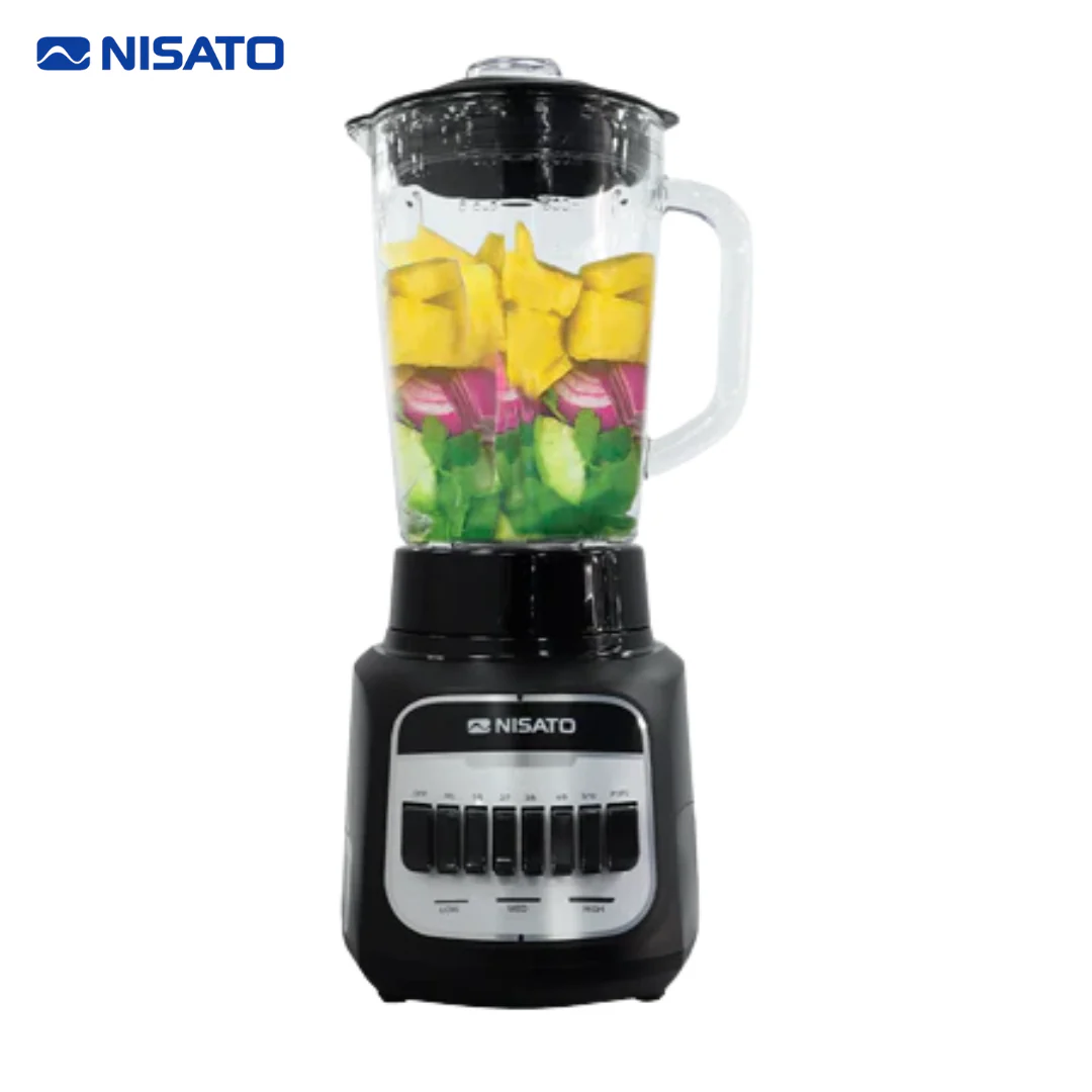 Licuadora de Vidrio 1.75L 12 Velocidades 600W Nisato NLI-44GSLD