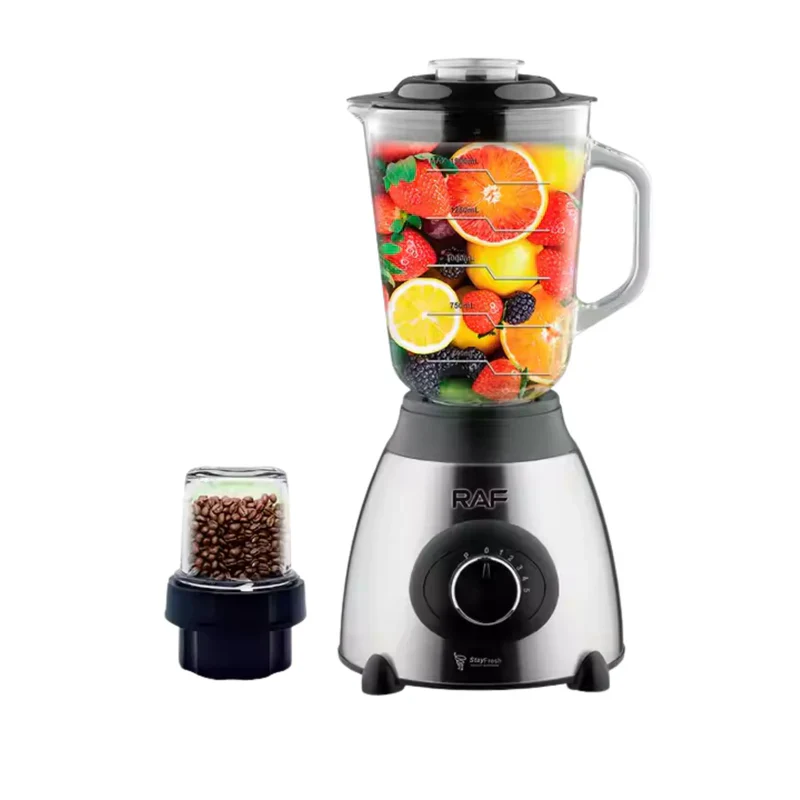 Licuadora Eléctrica 1000W 110V/60Hz Vidrio 1.5L Con 6 Cuchillas. Bóton Giratorio Con Moledor De Café. Blender R.9295-110 - Image 3