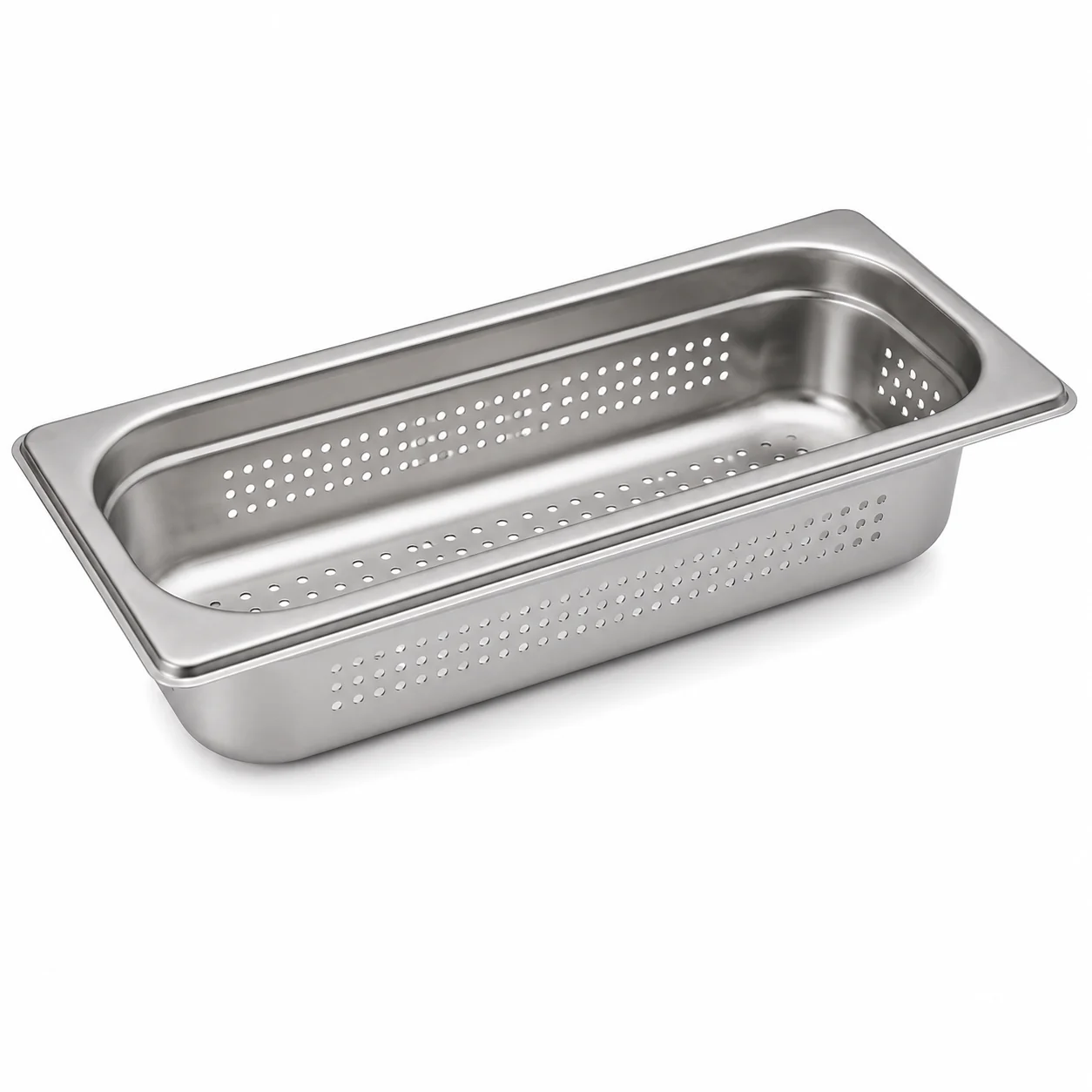 Bandeja GN Pan de Acero Inoxidable 1/3x40mm Perforado H3240P