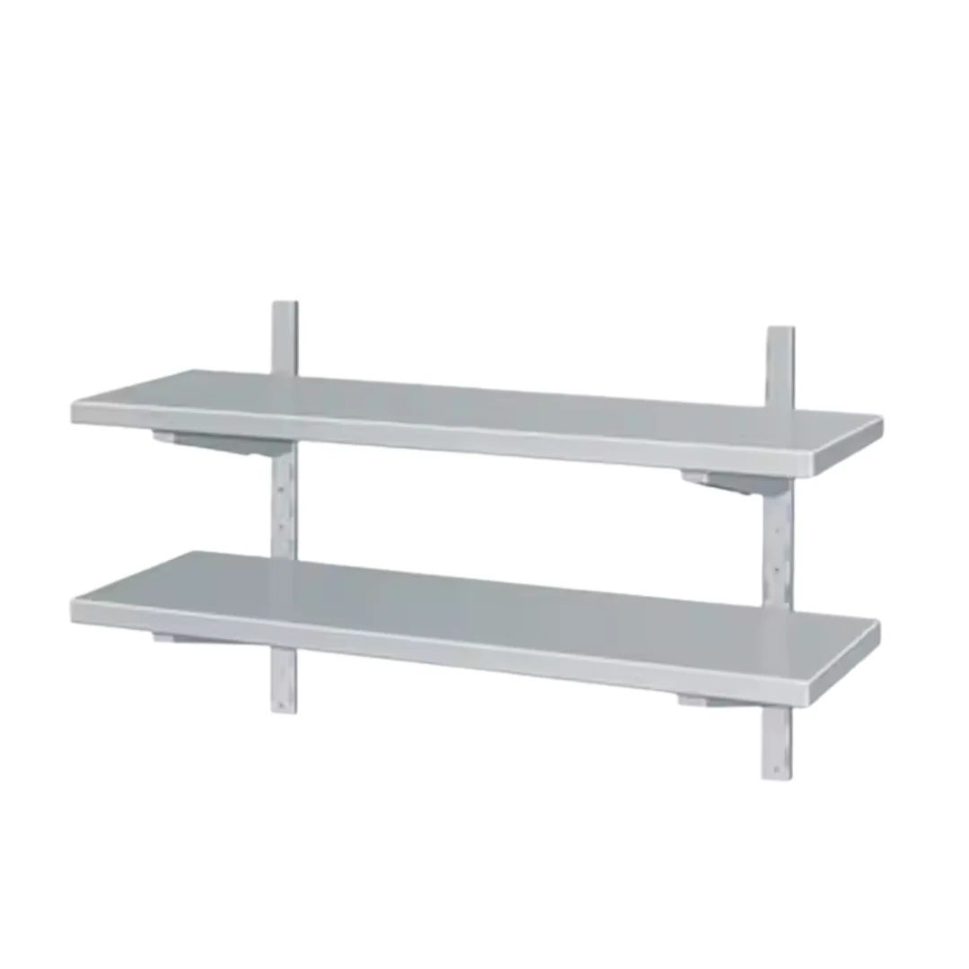 Repisas Doble para Pared en Acero Inoxidable 5 Tamaños Disponibles