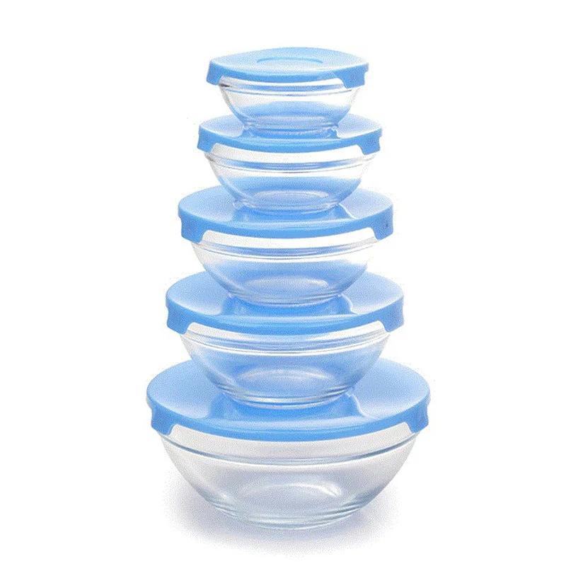 Set de 5 Envases de Vidrio con Tapa Lotus 164-1004 | Recipientes para Alimentos de Diferentes Tamaños - Image 5