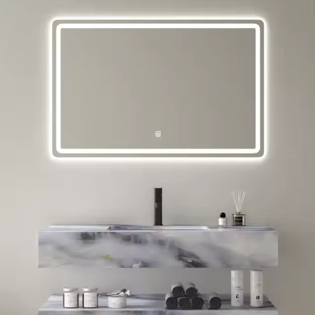Espejo con LED Rectangular 100x70cm 3 Luces Antivaho 1005N