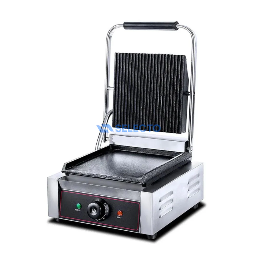 Plancha Panini Grill Arriba y Plano Abajo 305*400*210mm HEG-811A