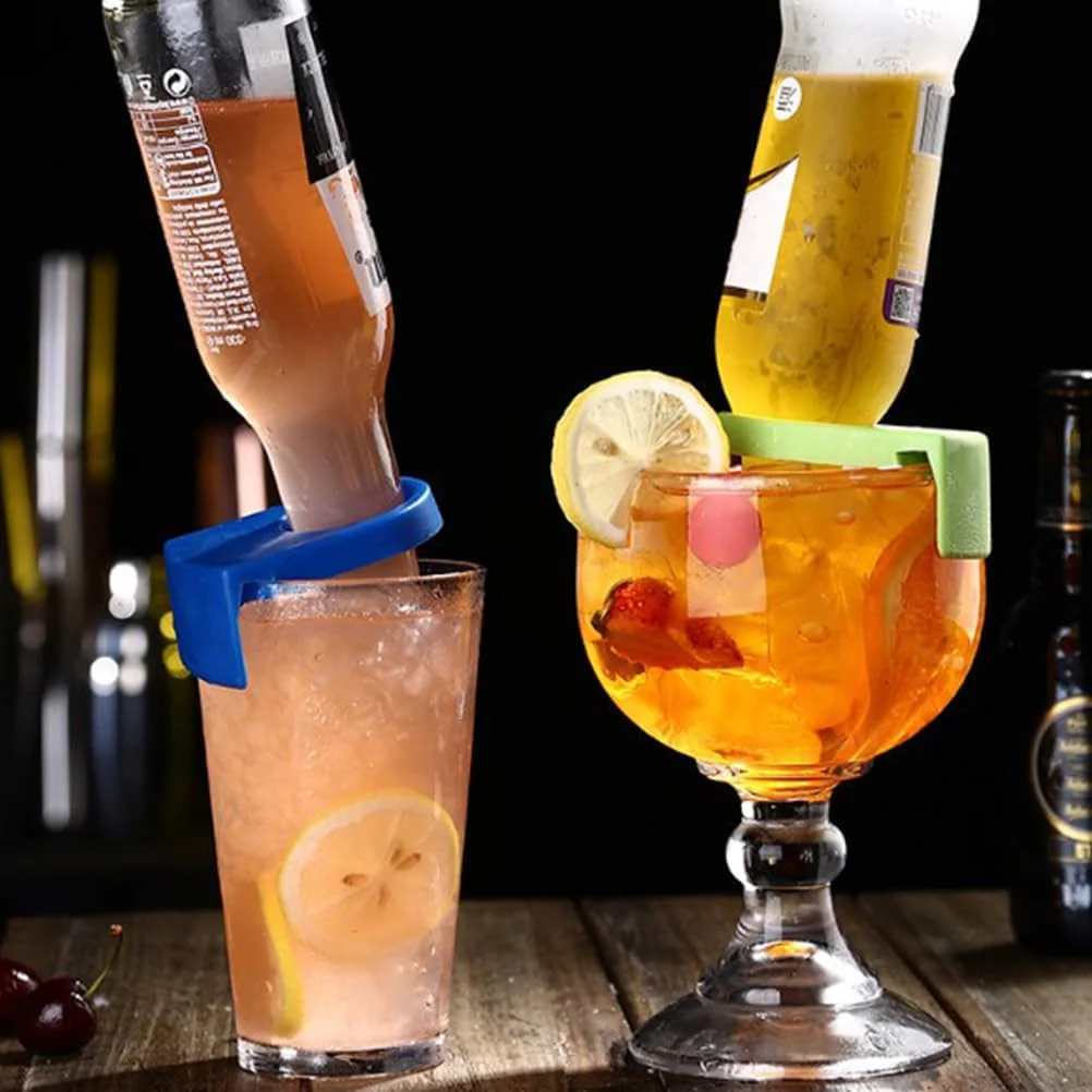 Clip para Cocktail Soporte para Botellas de Cerveza Plástico 5 Colores Disponibles 4.3 Diámetro - Image 3