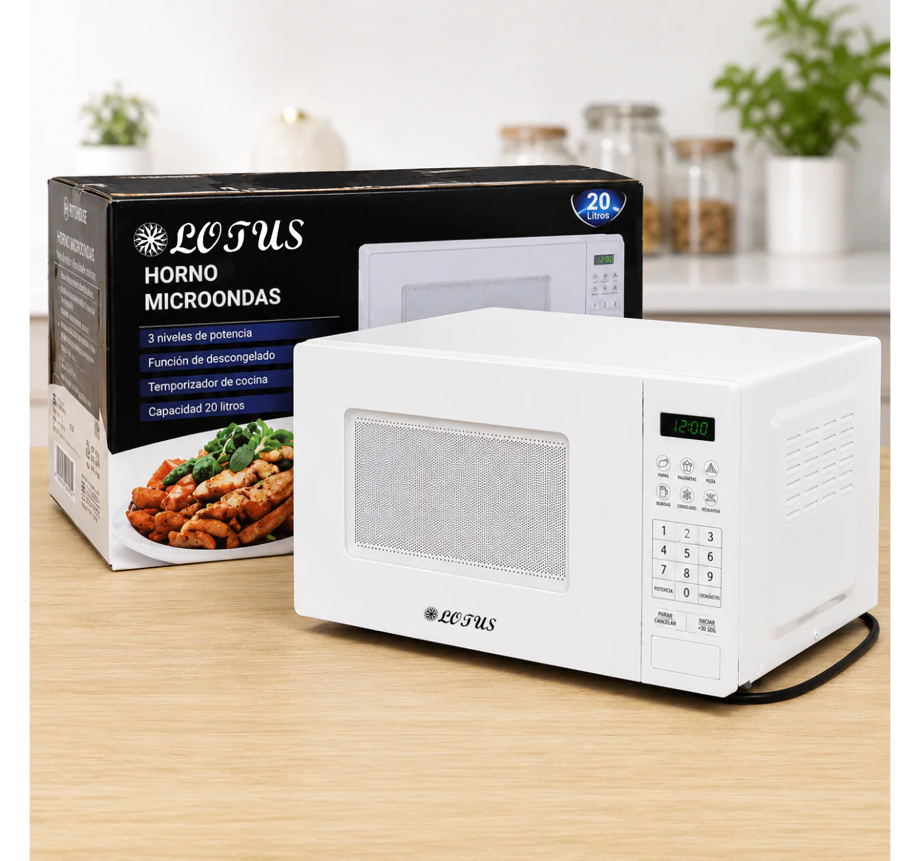 Microonda Horno 20L Lotus Blanco LT-9890
