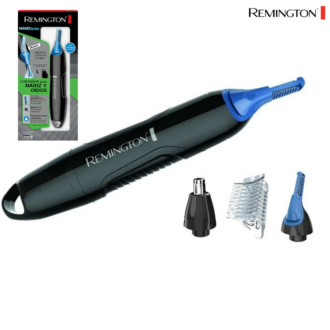Recortadora de Nariz, Oídos y Cejas Remington NE3250 | Trimmer Inalámbrico con Tecnología Comfort Trim