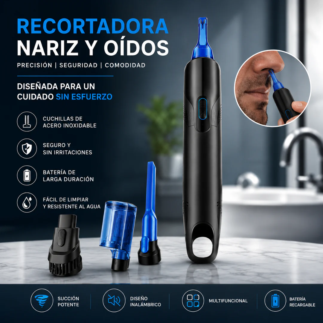 Recortadora de Nariz, Oídos y Cejas Remington NE3250 | Trimmer Inalámbrico con Tecnología Comfort Trim - Image 2