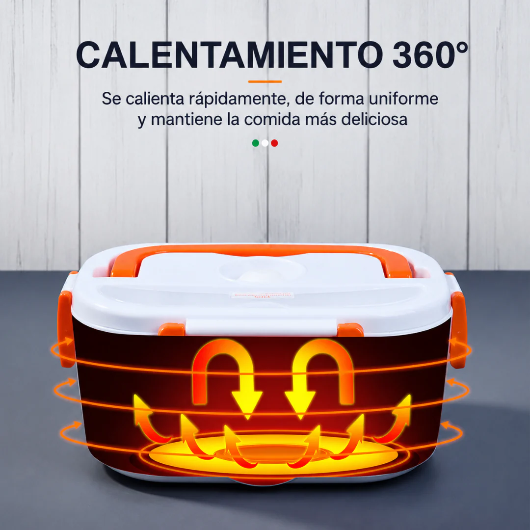 Lonchera Eléctrica Portátil para Alimentos | Fiambrera Calentadora con Asa y Cierre Hermético NS377596 - Image 3