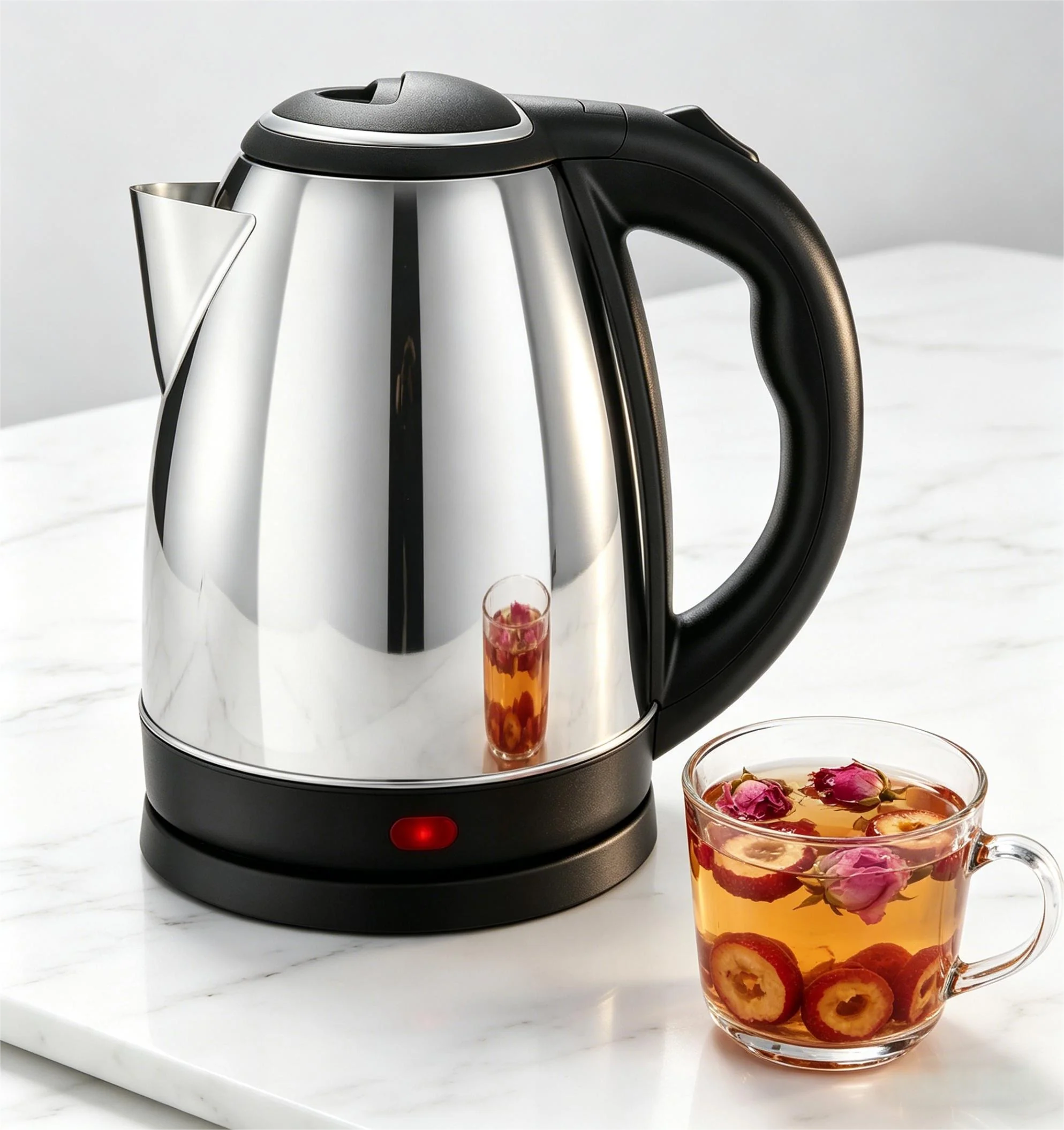 Tetera de Agua Eléctrica 1.8L Acero Inoxidable 1200W Oasis OA-604