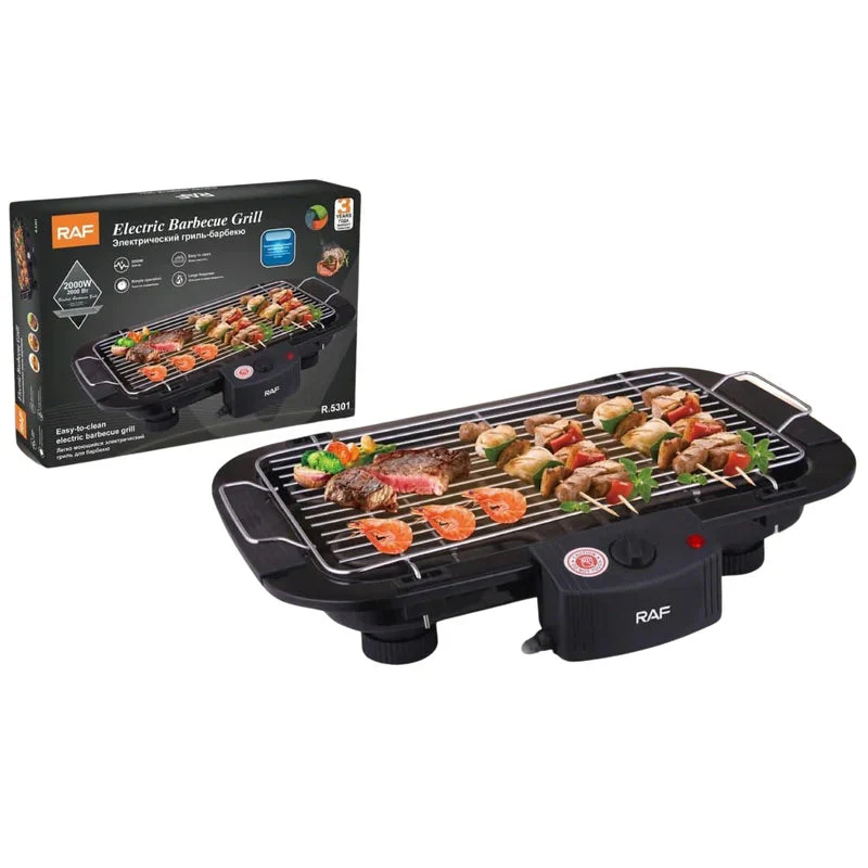 Parrilla Eléctrica 2000W Con Altura Ajustable Y Limpieza Fácil Ideal Para Asados 110V/60 Hz. Asador Grill R.95301-110 - Image 2
