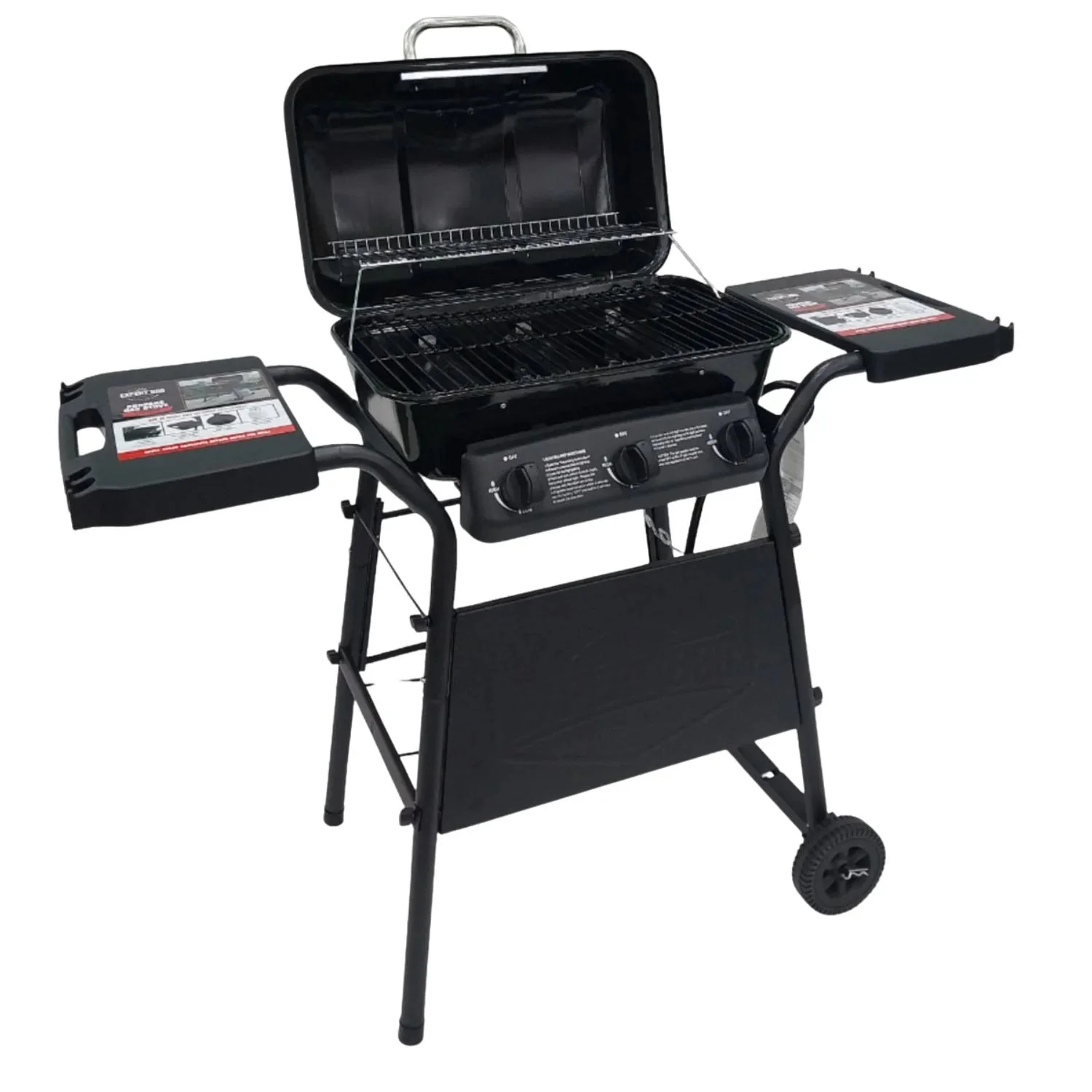Parrillera BBQ A Gas Con 3 Quemadores Y Estantes Laterales. Encendido Rápido Acero Inoxidable. Medidas: 71X46x43cm Asador. Asadores. UN-A139 - Image 2