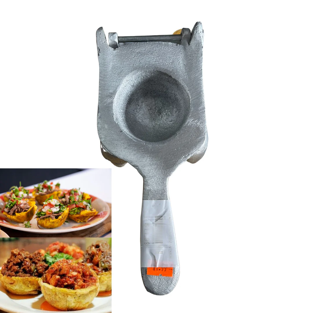 Pataconera de Aluminio Fundido Artesanal Tipo Canasta 10cm 00575