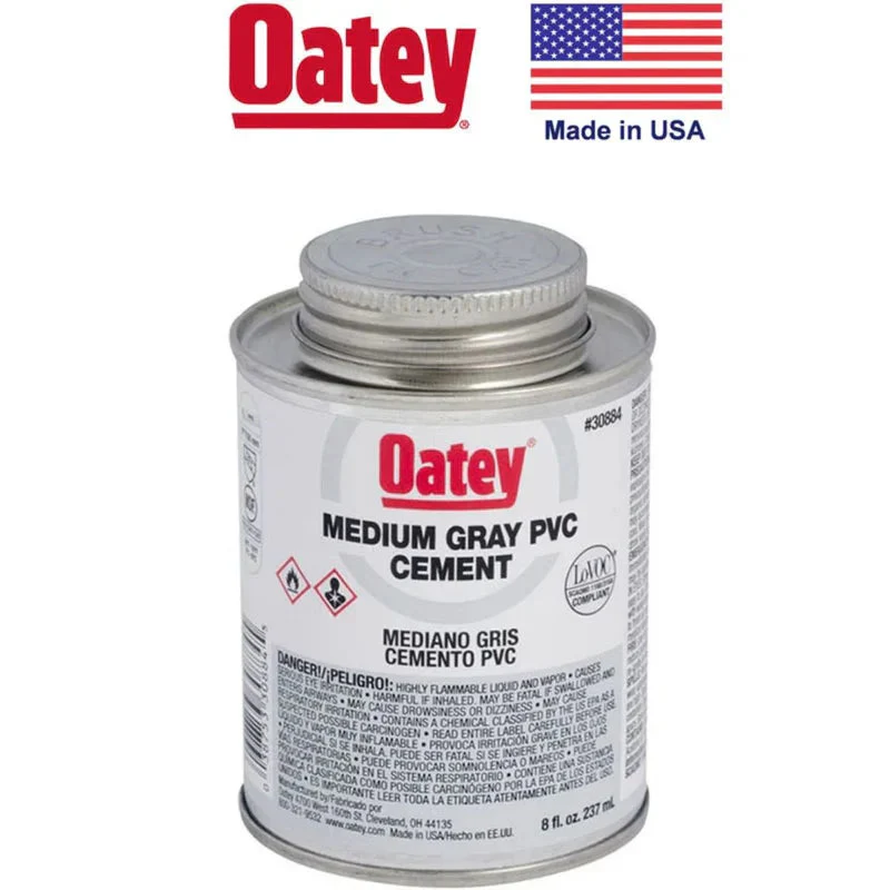 Pegamento Goma PVC Gris 1/2 Pinta Oatey 30884