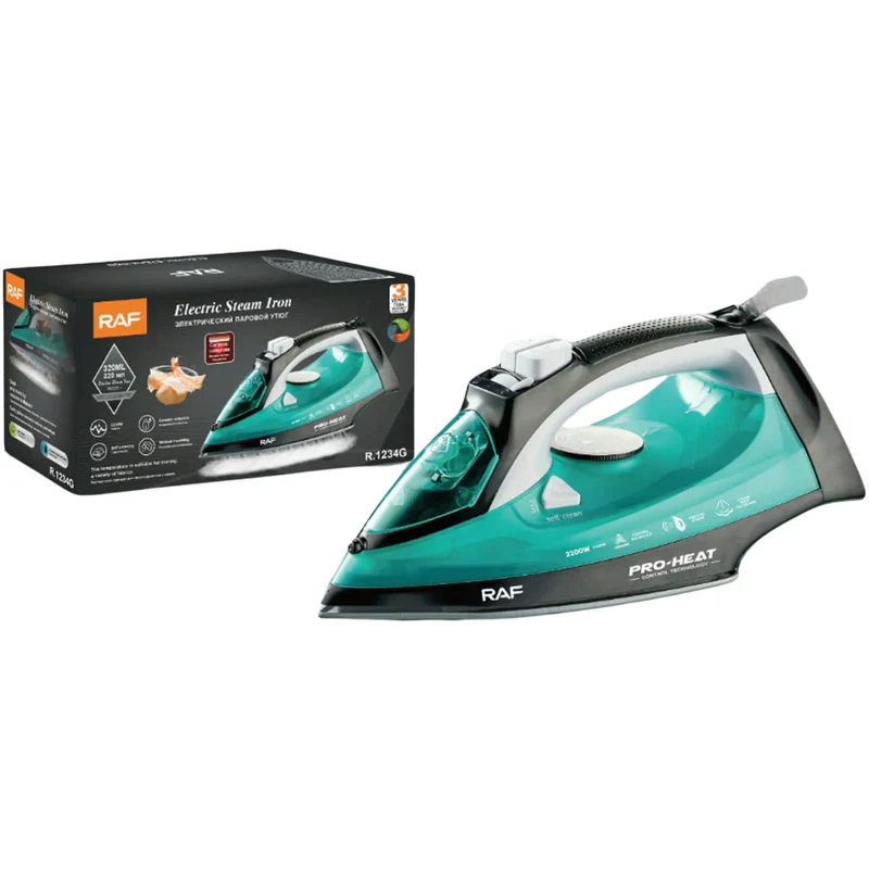 Plancha A Vapor 1000W Con Suela Cerámica, Autolimpieza Y Vapor Vertical 110V/60 Hz. Plancha De Ropa R.91234G-110 - Image 2