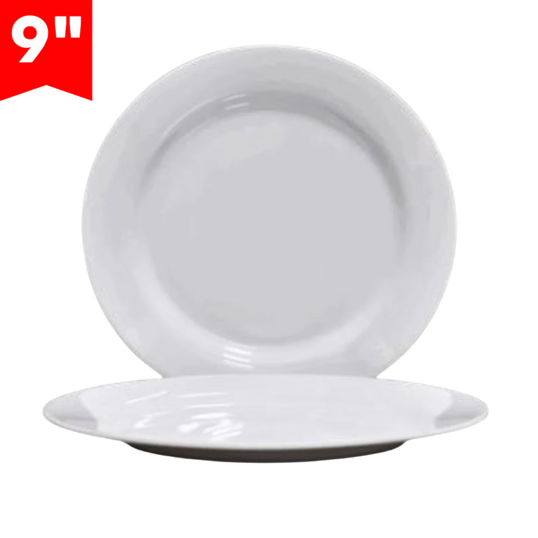 Plato Redondo de Melamina 9" BG-33003-9W