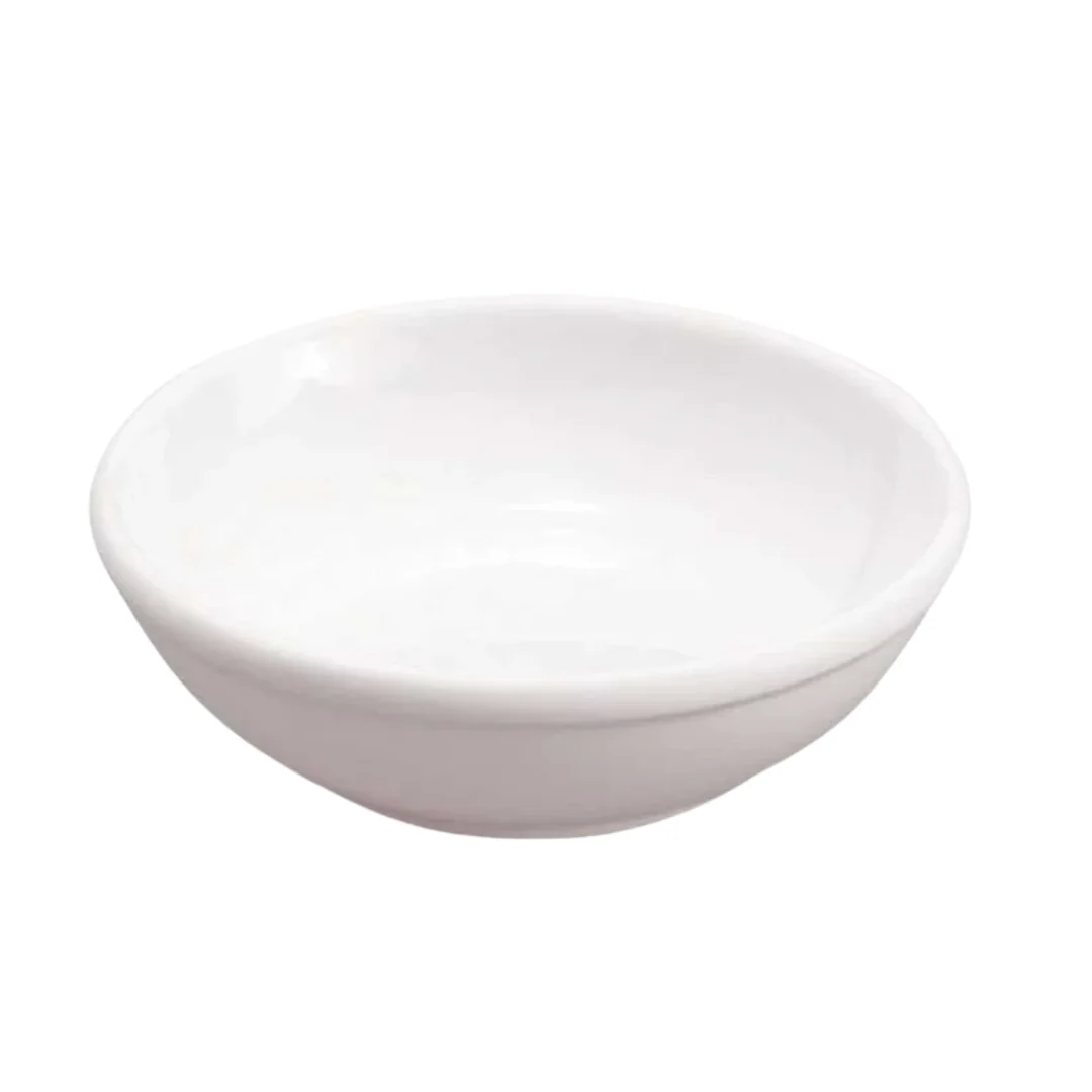 Plato Salsero 9x2cm de Melamina Blanco BG-SS703-WH6 Ramekin.