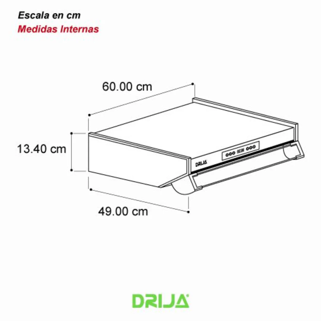 Extractor de Grasa Slim Touch 60 Black Drija - Image 2