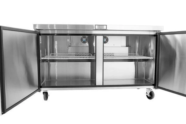 (PP) Congelador Bajo Encimera de 60"/153cm 2 Puertas Acero Inoxidable Atosa MGF8407GR Undercounter Congelador. Mesa Congelador. Freezer. - Image 3