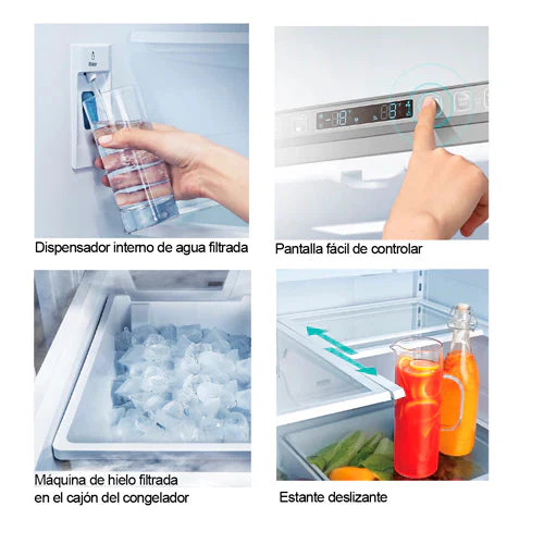 Refrigeradora French Door 26p3 en Acero Inoxidable Inverter Hisense HRF266N6CSE - Image 7